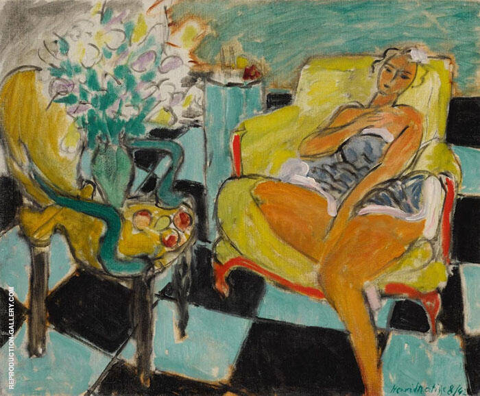 Danseuse Assise dans un Fauteuil 1942 | Oil Painting Reproduction