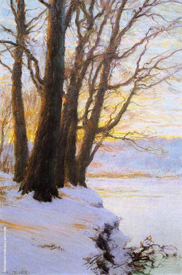 Hudson River Sunset by Walter Launt Palmer | Oil Painting Reproduction