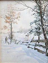 Hunter and Fence 1894 By Walter Launt Palmer