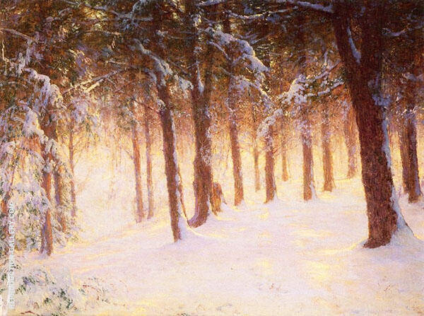 Jewelled Pines by Walter Launt Palmer | Oil Painting Reproduction