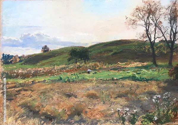 Oatfield near Van Wies Point 1884 By Walter Launt Palmer