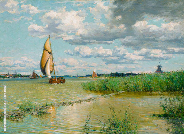 On The Maas by Walter Launt Palmer | Oil Painting Reproduction