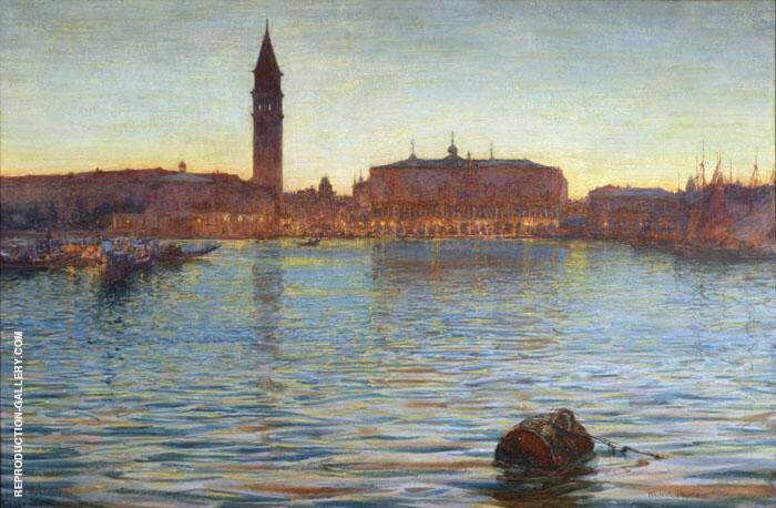 A Venetian Twilight by Walter Launt Palmer | Oil Painting Reproduction