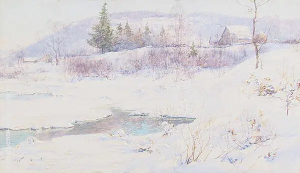 Snow and Open Waters 1898 By Walter Launt Palmer