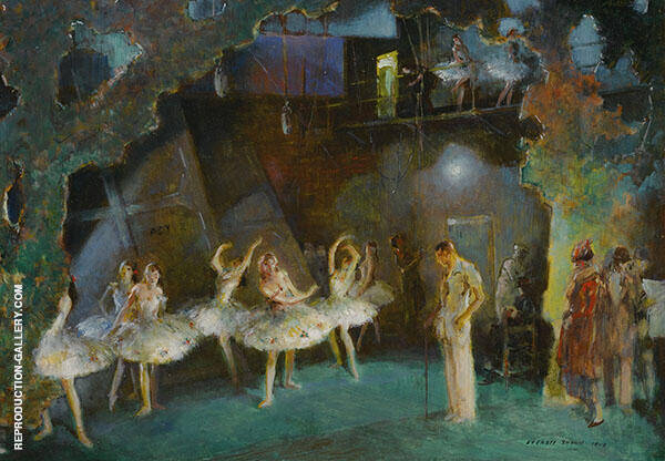 Ballet Rehearsal by Everett Shinn | Oil Painting Reproduction