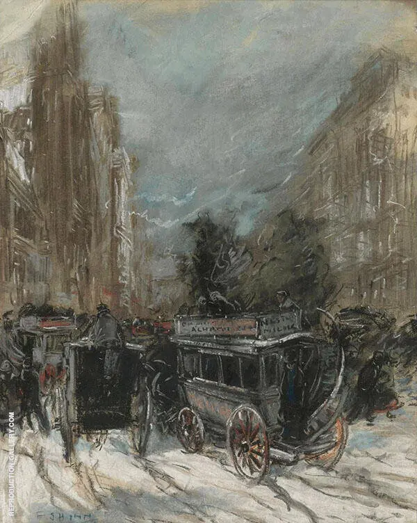 Fifth Avenue 1899 By Everett Shinn