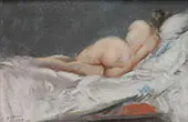 Reclining Nude By Everett Shinn