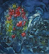 Le Village Bleu By Marc Chagall