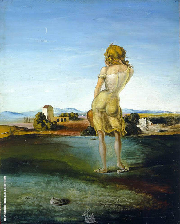 Girl with Curls 1926 by Salvador Dali | Oil Painting Reproduction
