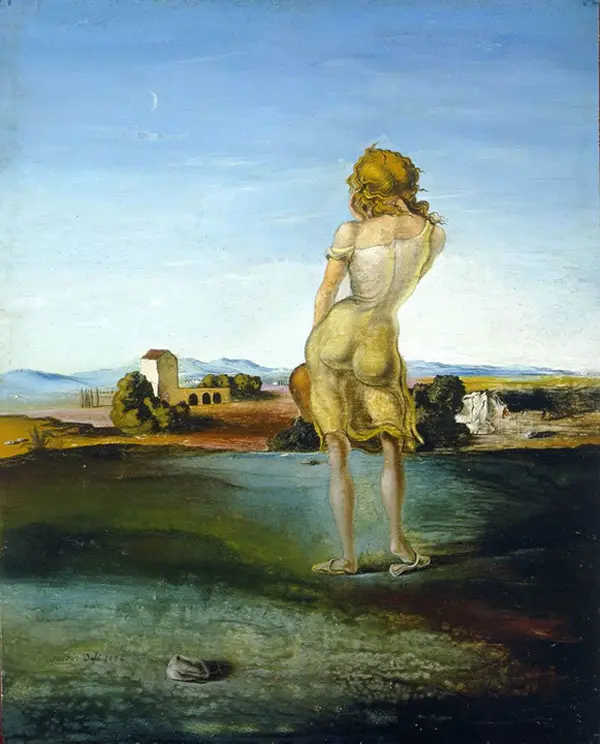 Girl with Curls 1926 By Salvador Dali