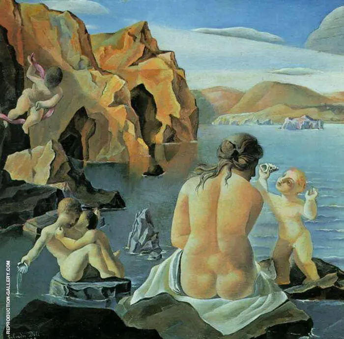 Venus with Amorini 1925 By Salvador Dali