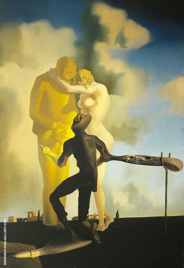 Meditation on the Harp c1932 by Salvador Dali | Oil Painting Reproduction
