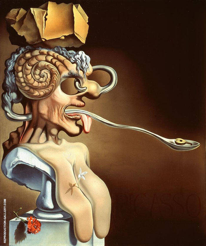 Portrait of Picasso 1947 by Salvador Dali | Oil Painting Reproduction