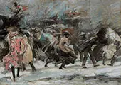 Snowstorm Broadway 1909 By Everett Shinn
