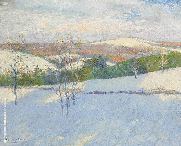 Early Snow by John Leslie Breck | Oil Painting Reproduction