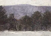 Winter Berkshire Landscape By Clark Voorhees