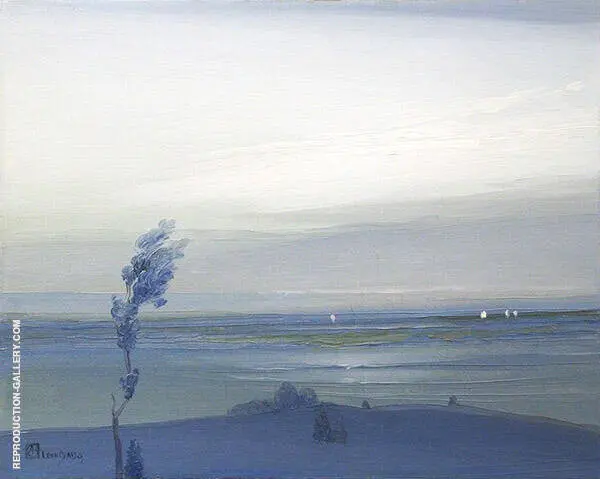 Across The Hudson 1905 By Leon Dabo