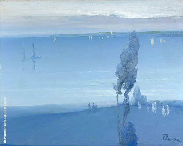Hudson River 1918 By Leon Dabo