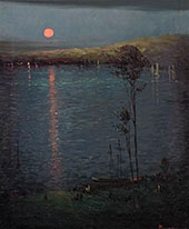 Moon on The Lake 1907 By Leon Dabo
