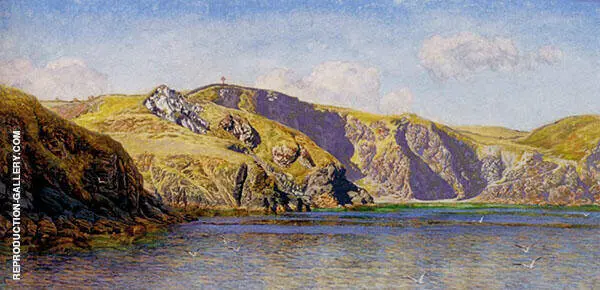 Coast Scene With Calm Sea By John Brett