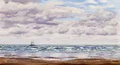 Gathering Clouds A Fishing Boat off The Coast By John Brett