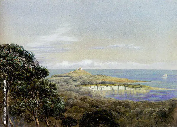 Pointe St Hospice Cap Ferrat From St Jean By John Brett