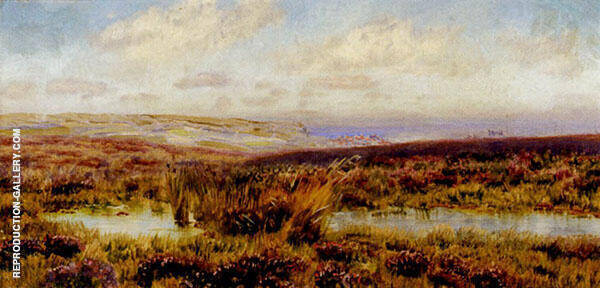 Sketch of Fylingdales Moor by John Brett | Oil Painting Reproduction