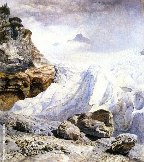 The Glacier of Rosenlaui By John Brett