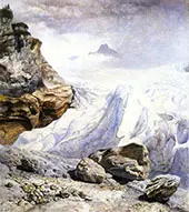 The Glacier of Rosenlaui By John Brett