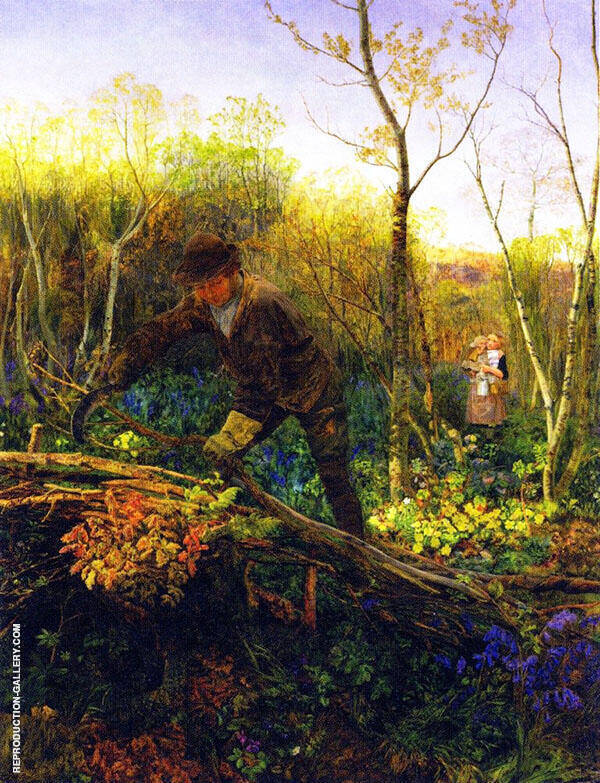 The Hedger by John Brett | Oil Painting Reproduction
