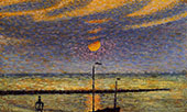 Heyst No19 Clear Night Moon 1891 By Georges Lemmen