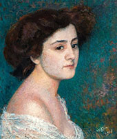 Potrait of a Lady 1910 By Georges Lemmen