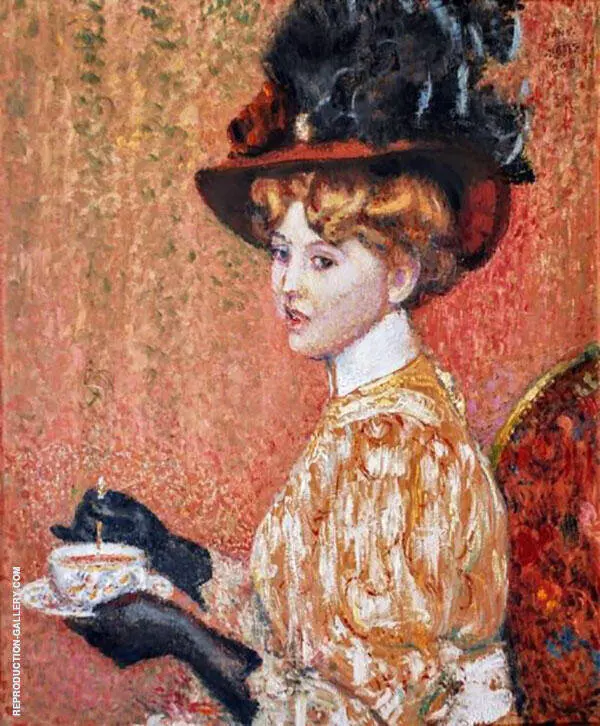 The Cup of Tea By Georges Lemmen