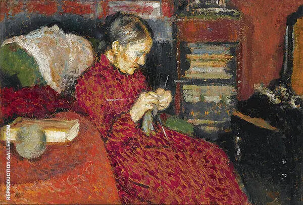 The Knitter By Georges Lemmen