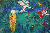 Adam and Eve Expelled from Paradise 1961 By Marc Chagall