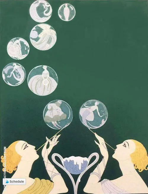 The Bubbles By Erte