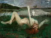 Leda and The Swan By Lovis Corinth