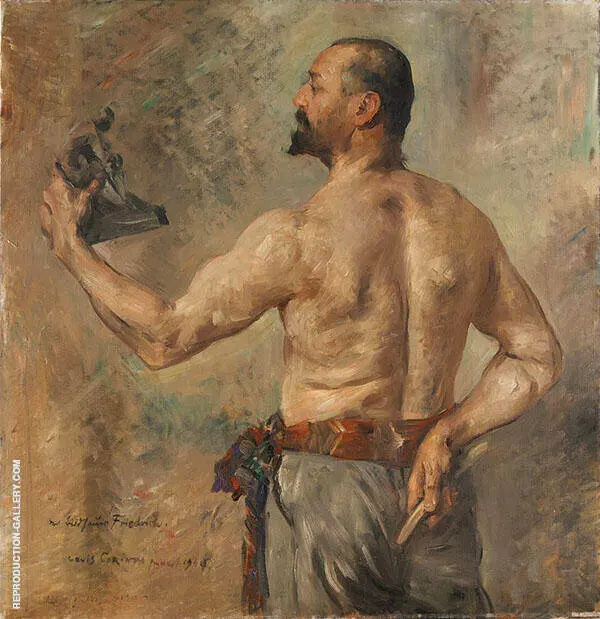 Portrait of The Sculptor Friedrich 1904 By Lovis Corinth