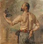 Portrait of The Sculptor Friedrich 1904 By Lovis Corinth