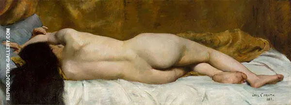 Reclining Female Nude from The Back 1887 By Lovis Corinth