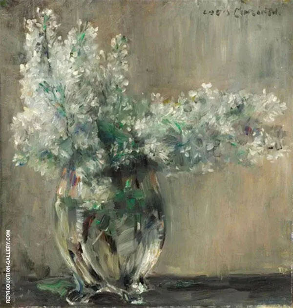 Still Life with White Lilacs By Lovis Corinth