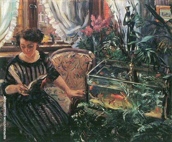Woman with Goldfish 1911 By Lovis Corinth