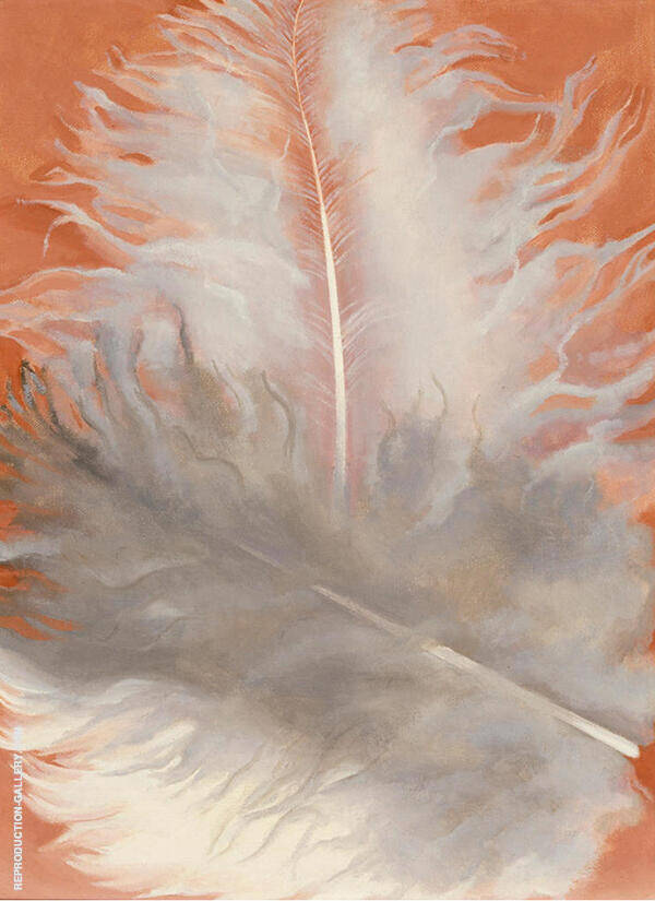 Feathers, White and Grey 1942 | Oil Painting Reproduction
