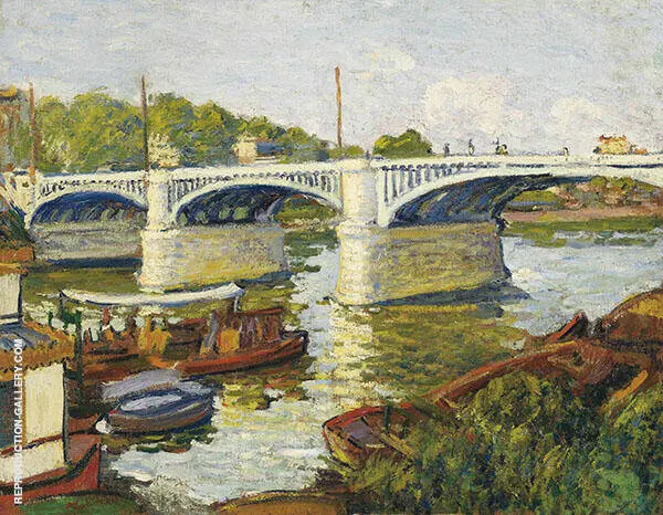 Bridge on The Seine Paris By Albert Andre