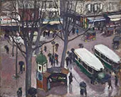 Les Autobus Place Pigalle By Albert Andre