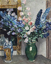 Pink and Blue Campanula By Albert Andre