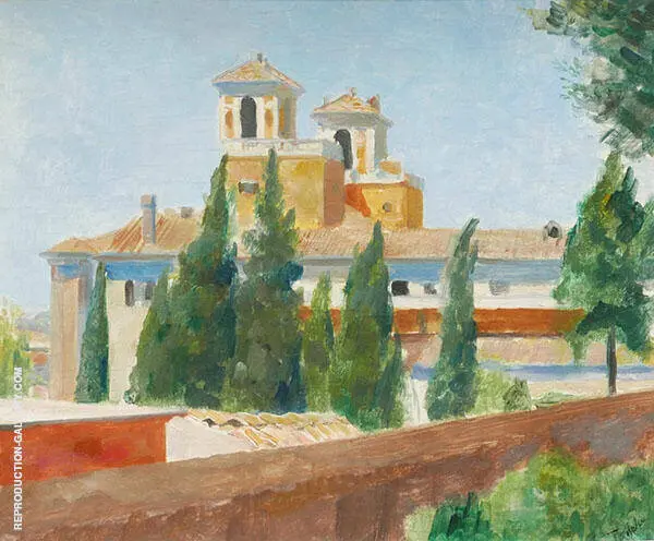 View of The Villa Medici In Rome By Albert Andre