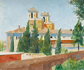 View of The Villa Medici In Rome By Albert Andre