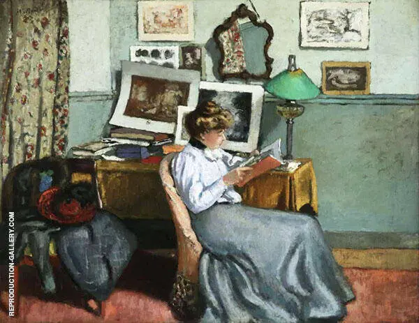 Woman Reading By Albert Andre