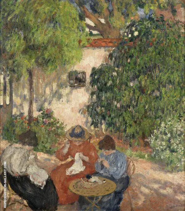 Women Sewing c1898 By Albert Andre